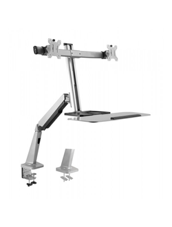Настольная рабочая станция для двух мониторов iTECHmount TW-02