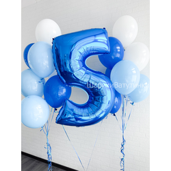 Набор "5 лет синий цвет"