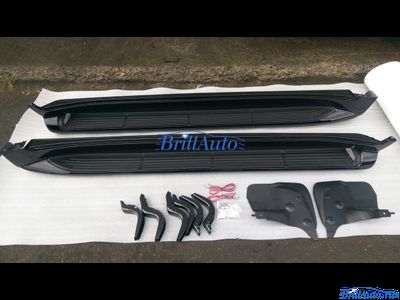 Подножки с подсветкой Toyota Land Cruiser 200 черные