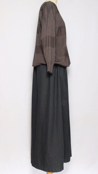 Джемпер "ПОЛОСКИ КУЛИСКА" шоколад, белый, бежевый, серый, джинс, розовый р.46-54