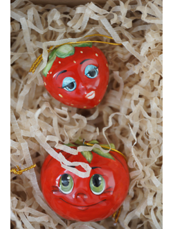 Комплект ёлочных игрушек "Фрукты-неФрукты"