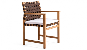 Кресло деревянное плетеное Vis a Vis
