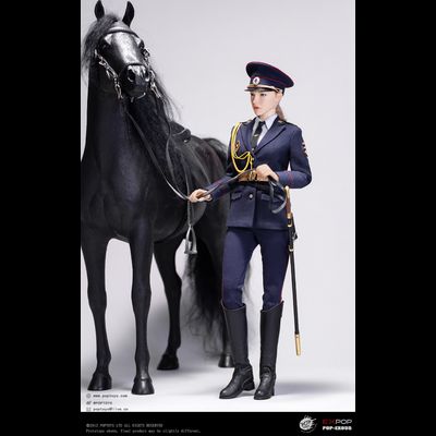 Сотрудница конной полиции МВД РФ - Коллекционная ФИГУРКА 1/6 Russian Police Force Female Mounted Police (EX055) - POPTOYS