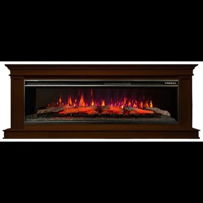 Линейный электрокамин Стаффорд темный дуб с очагом FreeSpace 60 LED FX QZ