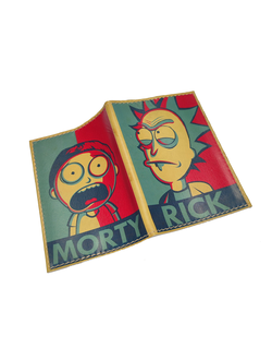 Обложка на паспорт с принтом "Рик и Морти"