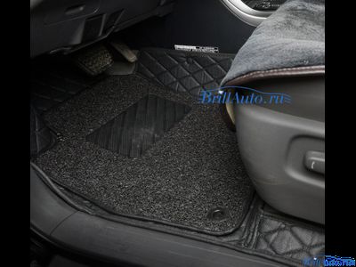 3D коврики в салон Toyota Land Cruiser Prado из экокожи