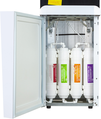 ПУРИФАЙЕР AQUA WORK 105-LR/SF+F БЕЛО-ЧЕРНЫЙ С НАГРЕВОМ И КОМПРЕССОРНЫМ ОХЛАЖДЕНИЕМ