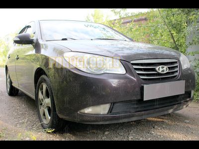 Защита радиатора Hyundai Elantra IV (HD) 2006-2010 black