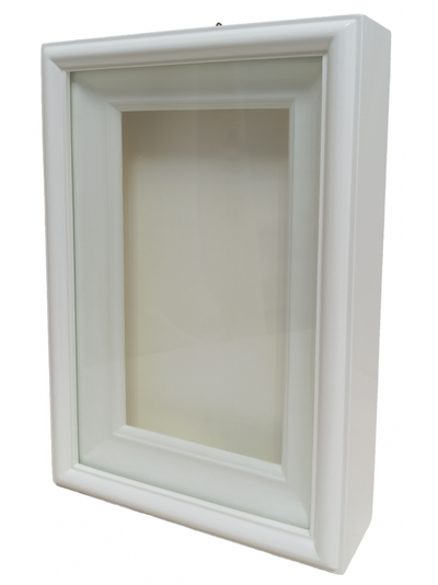 Киот деревянный с гладкой  рамой для иконы формата 13х25см