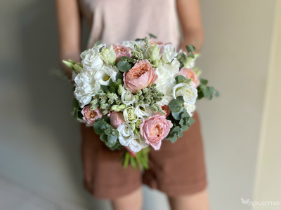 Букет невесты & Бутоньерка № 1365