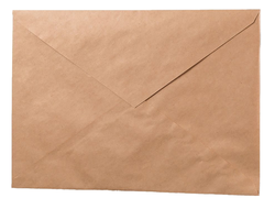Крафт конверт С6 (114х162мм) декстрин с треугольным клапаном
