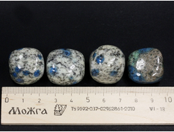Азурит в альбите, "Пакистанская яшма К2", галтовка в ассортименте, Пакистан (20-24 мм, 15-18 г) №27387