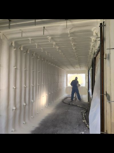 Утепление морского контейнера пенополиуретаном