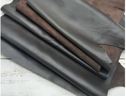 Кожа натуральная (овчина) А4 цвет горький шоколад