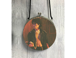 Сумочка круглая с фермуаром Кино, Виктор Цой №29