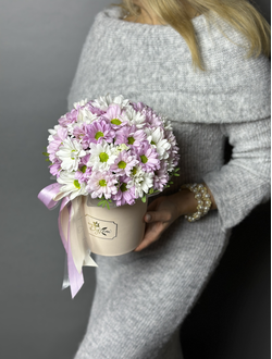 Композиция  в коробке Ромашковое настроение