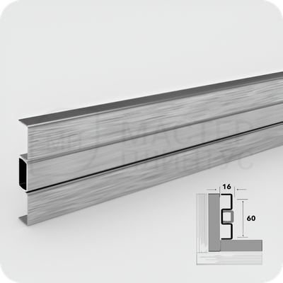 Плинтус из нержавеющей стали Лука Пл 60-3НС.2700.001