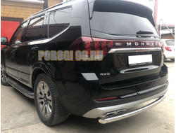 Защита заднего бампера (кроме Корейских производителей авто) d60 для Kia Mohave (2021-...)