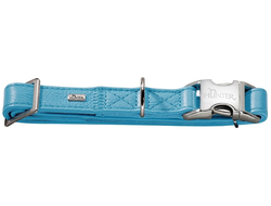 Кожаный ошейник для собак HUNTER CAPRI ALU-STRONG L (45-65 см)/ 2,5 см, синий