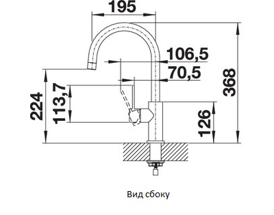 Смеситель Blanco CANDOR