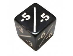 Кубик черный D6 Negative