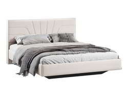 Спальня ПАНДОРА - Кровать без подъемного механизма Тип 1 Велюр светлый