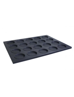 ПРОТИВЕНЬ ДЛЯ ГАМБУРГЕРОВ 600X600X30, 16 ЯЧЕЕК 105, АЛЮМИНИЙ с антипригарным покрытием