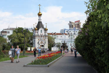 Kapelle von Heiliger Jekaterina in Jekaterinburg (Russland)
