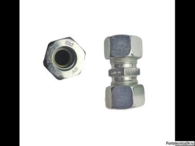 Соединитель трубы прямой Д15 мм