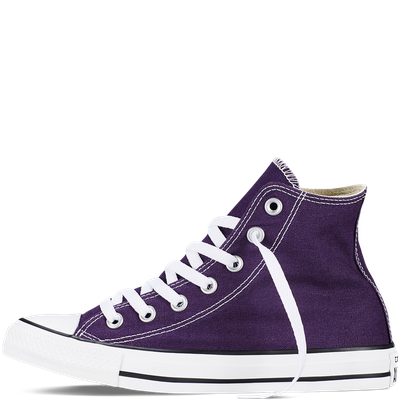 Фиолетовые Кеды Converse All Star высокие кеды фото