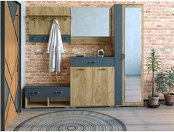 Композиция Прихожей Бостон Дуб Вотан/Антрацит