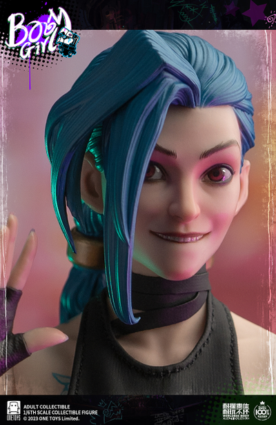 ПОСЛЕ ОБЗОРА - Джинкс (Аркейн, League of Legends)  - Коллекционная ФИГУРКА 1/6 scale BOOM GIRL Deluxe Edition (ot021) - Onetoys