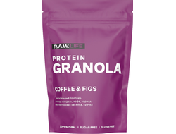 Гранола протеиновая "PROTEIN GRANOLA COFFEE & FIGS", 220г (R.A.W.LIFE)