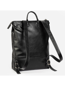 Рюкзак планшет Kokosina Черный из натуральной кожи