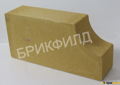 Кирпич облицовочный фигурный (2). Желтый. Кирпичный завод Брик Филд