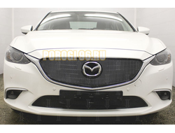 Защита радиатора Mazda 6 2015-2018 (Activ) black низ PREMIUM
