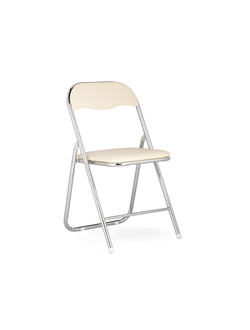Стул на металлокаркасе Fold 1 складной beige / chrome