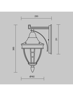 Настенный светильник (бра) Rivoli, O027WL-01B