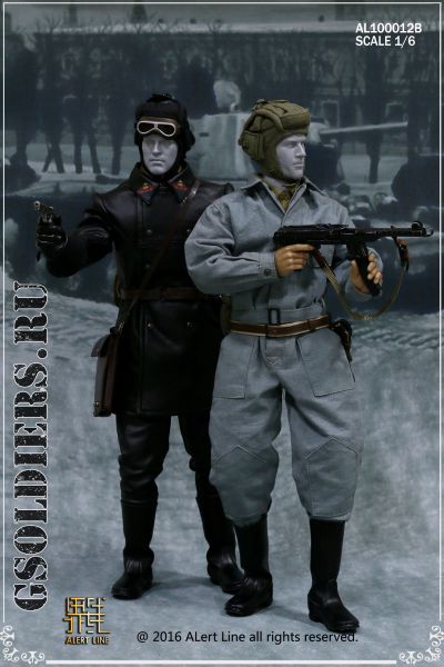 Советский танкист (механик-водитель) - коллекционная фигурка 1/6 WWII The Soviet Tank Corps Suit AL100012A - Alert Line