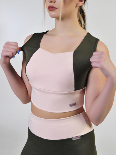 Топ 687-164 Хаки с пудрой