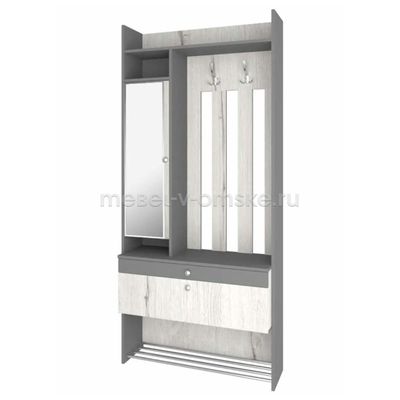 ЗИ143 Прихожая Гретта Эльза-2. Размер: 900х2000х350