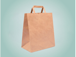 Крафт пакет с плоскими ручками 350х150х450 мм