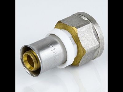 Соединитель латунь Дн16х3/4" 8002 пресс ВР для мп Aquasfera 8002-02 [51258]
