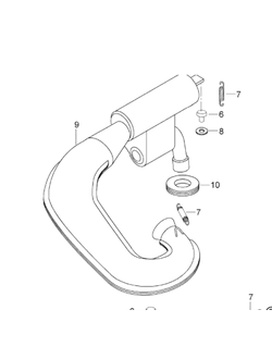 Выхлопная труба оригинал BRP 605155510 для BRP LYNX/Ski-Doo (Tuned Pipe Ass'y)