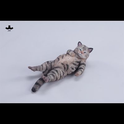 Котик на софе (серый) - Коллекционная фигурка 1/6 Lazybones Cat (JXK293A) - JXK