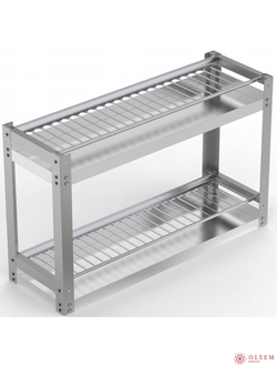 Стеллаж для сушки стаканов СКС-2/870/280/550-с+