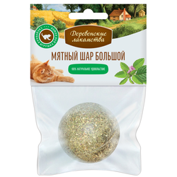 Деревенские лакомства, Мятный шар для кошек Большой 51 г