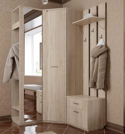 Угловая прихожая Элана дуб сонома