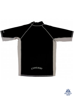 Футболка Cressi RASH GUARD Лайкра муж. черная, S-48