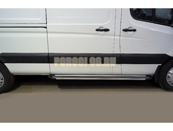 Порог алюминиевый ''Slim line Silver'' 2020 мм (правый) ТСС для Sollers Atlant 2023-